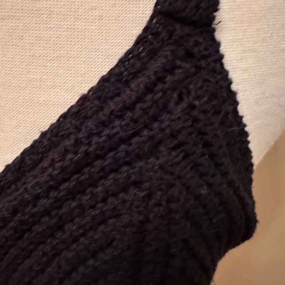 Anthropologie Black Textured Bralette - Picture 2 of 6